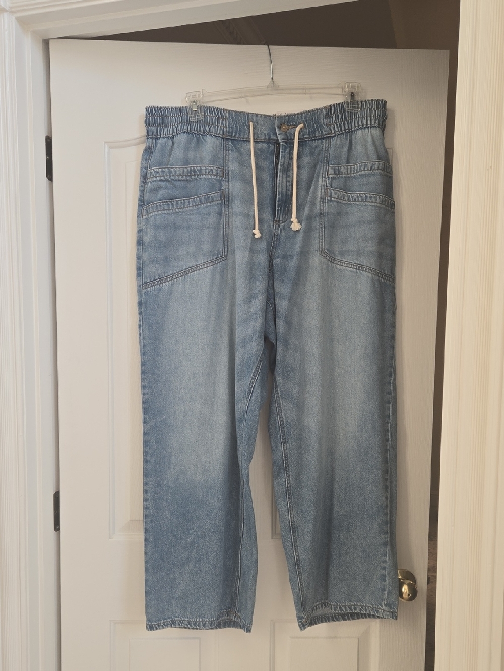 Sonoma Light Blue Relaxed Drawstring Jeans